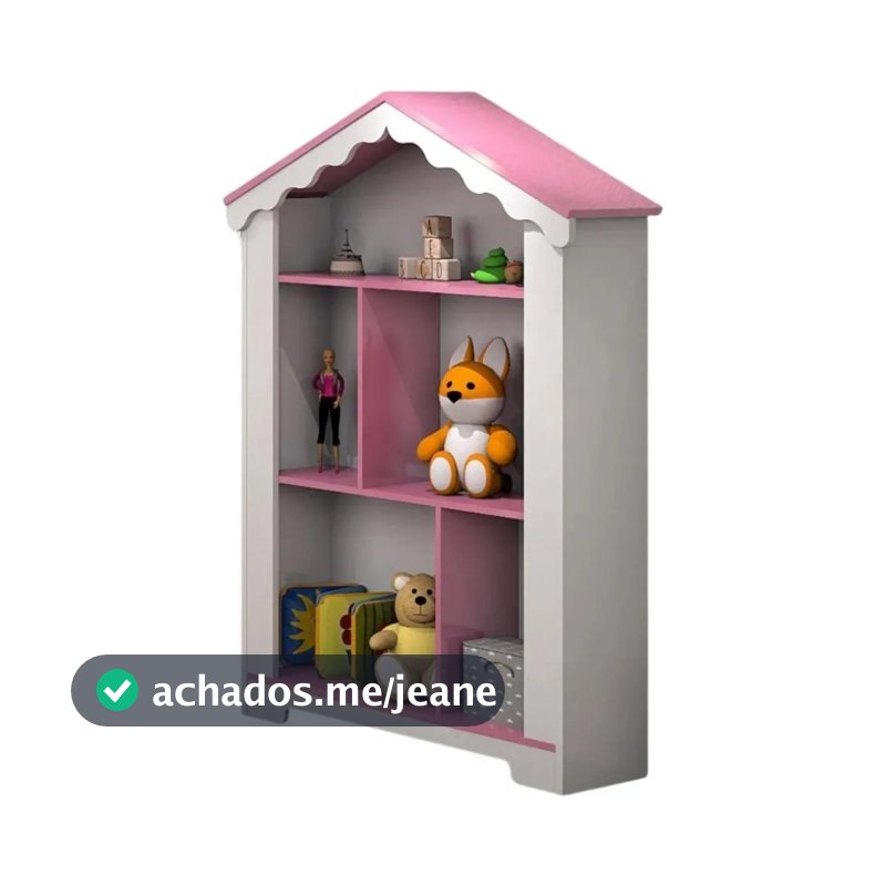 Estante Infantil Casinha Nicho Princesa MDF Quarto Menina envio imediato