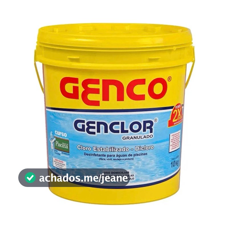 Genclor cloro genco granulado estabilizado 10kg