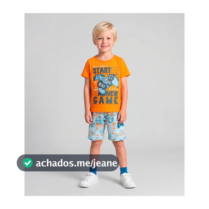 Pijama Infantil Masculino Brilha No Escuro Kappes Laranja