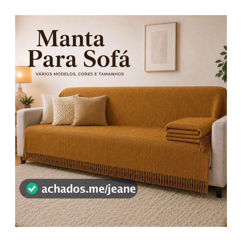 Manta Para Sofá Gigante Super King 4,00M x 1,80M / 3,00M x 1,80 / 2,40 x 1,80 / 2,10 x 1,20  Tipo Capa Decorativa