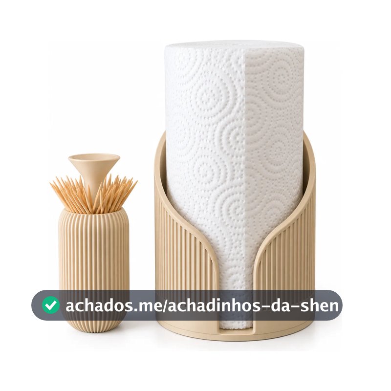 Kit porta papel toalha e porta palitos