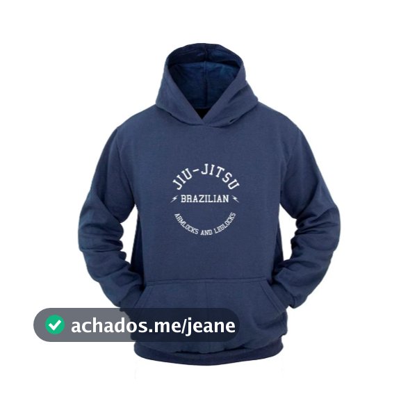 Moletom Masculino Com Capuz Estampa JIU JITSU Tecido Premium 100% Algodão