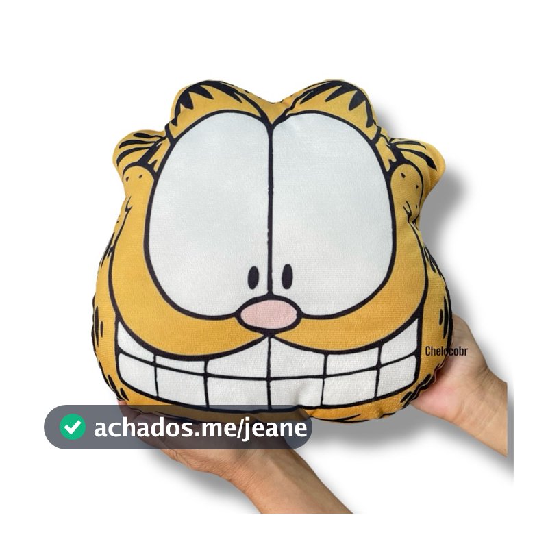 Almofada 3D gato laranja gordo