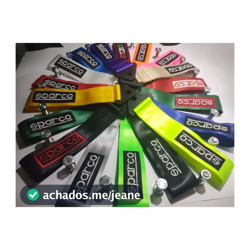 Tow Strap Sparco Cinta De Reboque Bordado