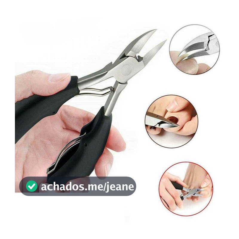 Alicate Mola Dupla De Cortar Unha Curvado Profissional Aço Inox Manicure Pedicure Podologia De Unha MSFILM