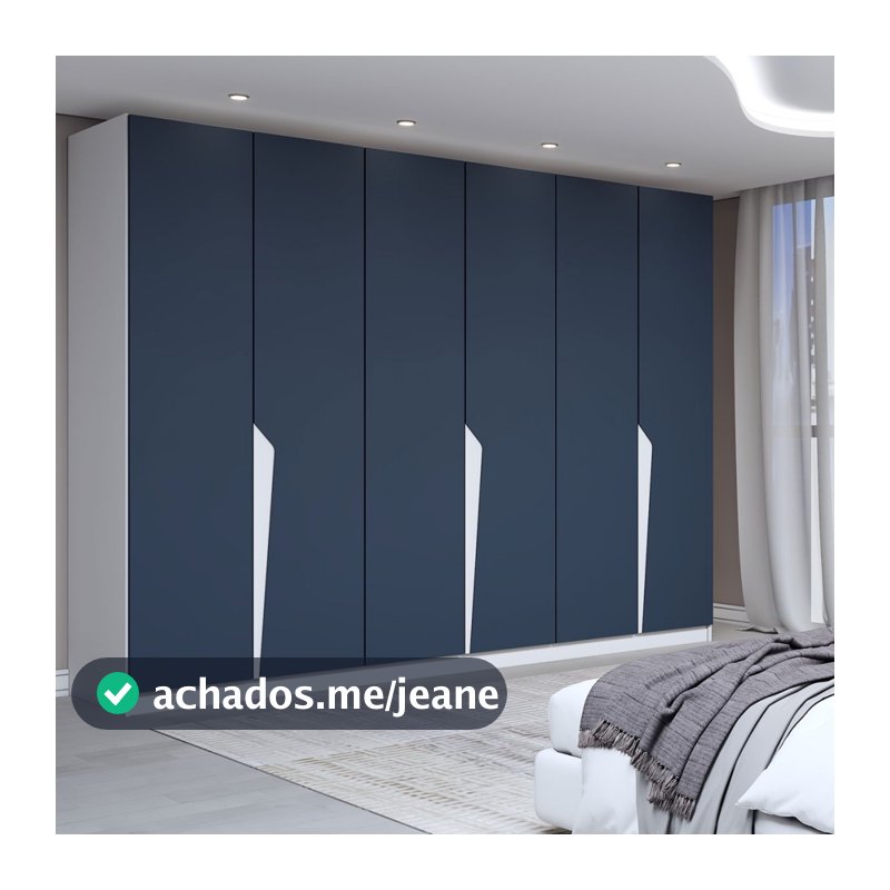 Guarda-Roupa Casal Luxe 2,42 Metros 6 Portas 4 Gavetas - Panorama Móveis