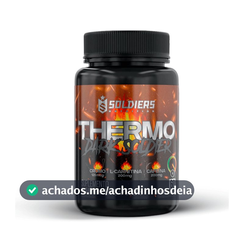 Termogênico Dark Soldier 100% Importado Soldiers Nutrition Cafeína Energia Queima de Gordura Definição Corporal
