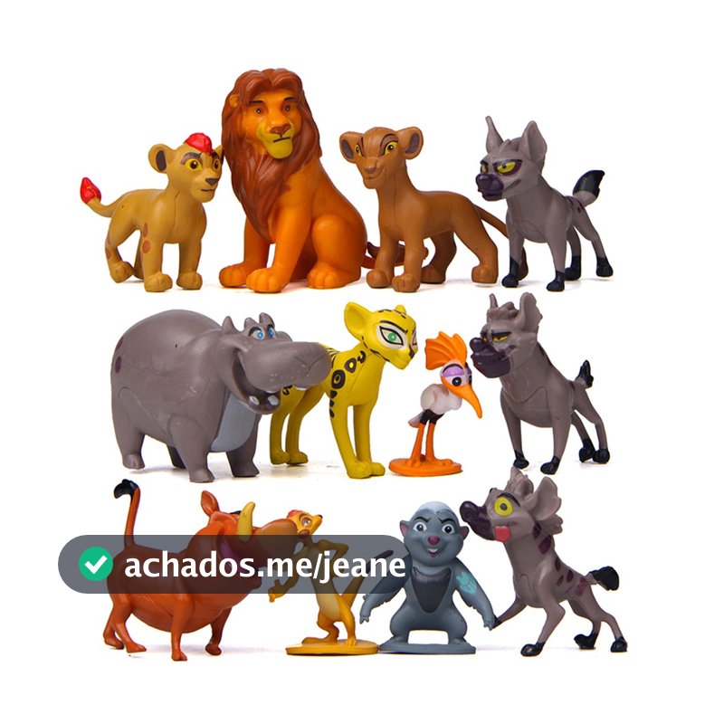 12 Pçs/Set Filme O Rei Leão Simba Nala Pumbaa Timon Mufasa Scar Zazu Anime Figuras De Ação Bonecas Modelo Brinque
