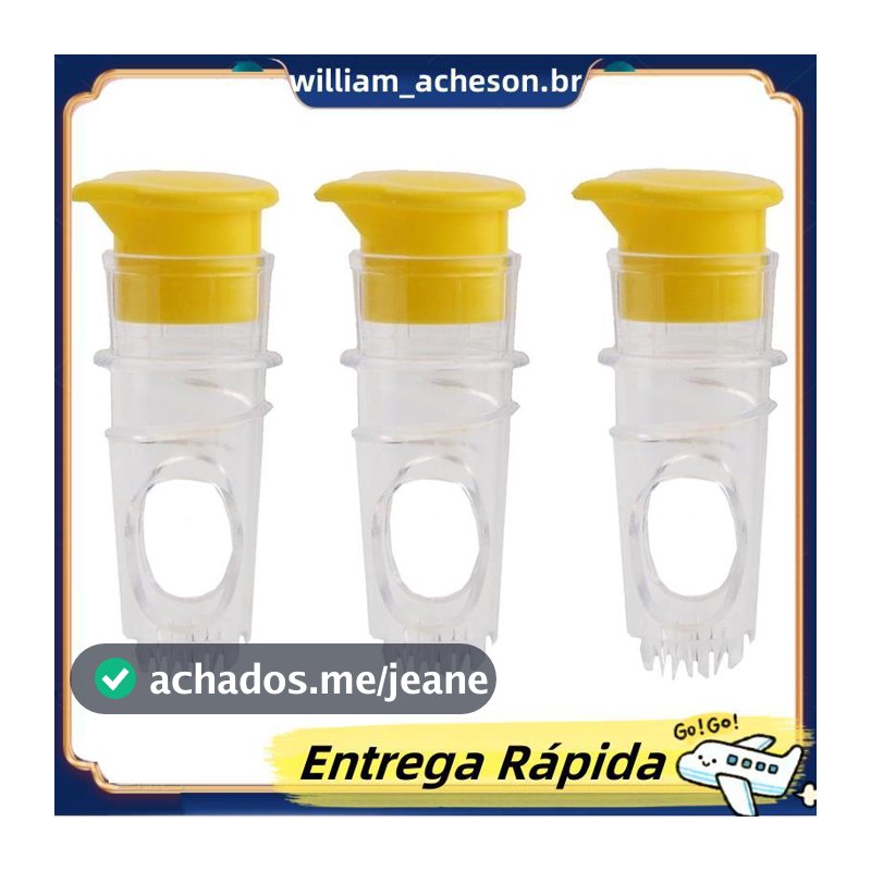 Mini Espremedor Manual De Limão , 3 Peças , Portátil Frutas Multifuncional Para Sua Cozinha