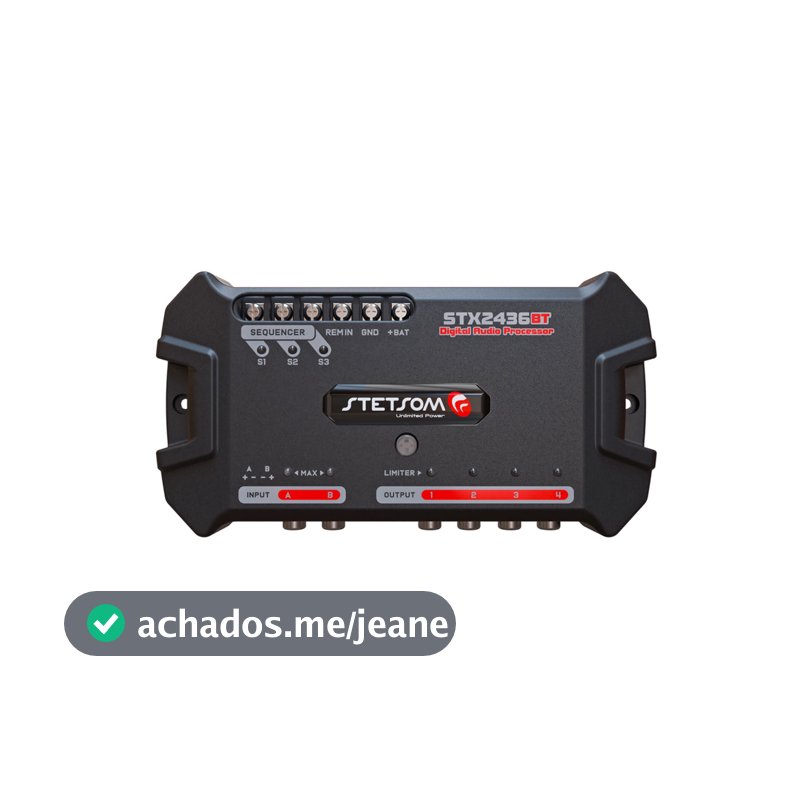 Processador Crossover Digital Stetsom Stx2436bt Equalizador