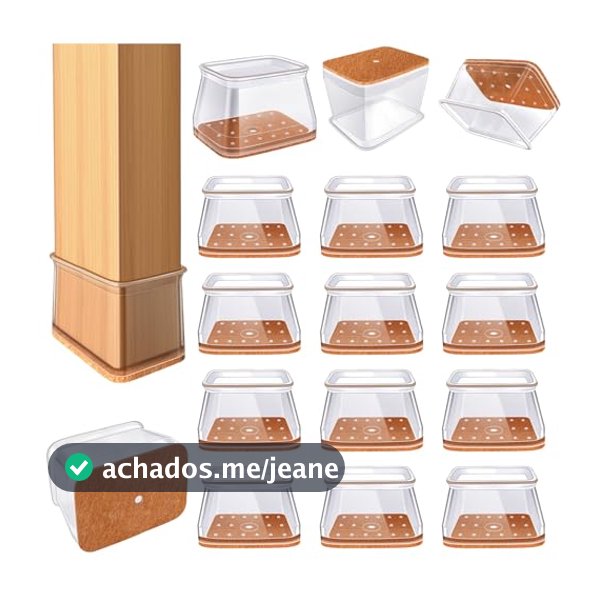 Kit 16/32/48 Peças Protetor Para O Pé Da Cadeira Mesa De Silicone