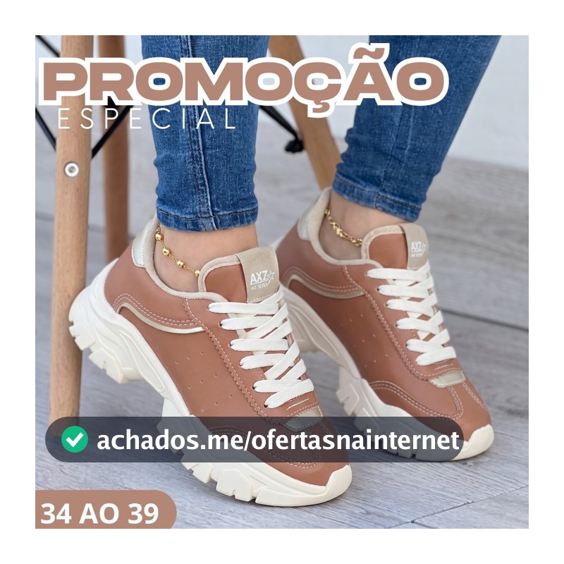 Tênis Feminino Sneaker Plataforma Moda Urbana Confortável Para Mulheres Fashion