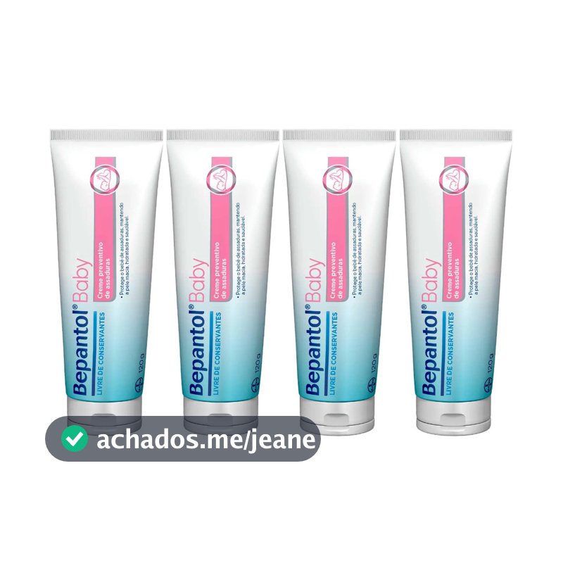 KIT 4 Bepantol Baby Pomada para Assaduras 120g