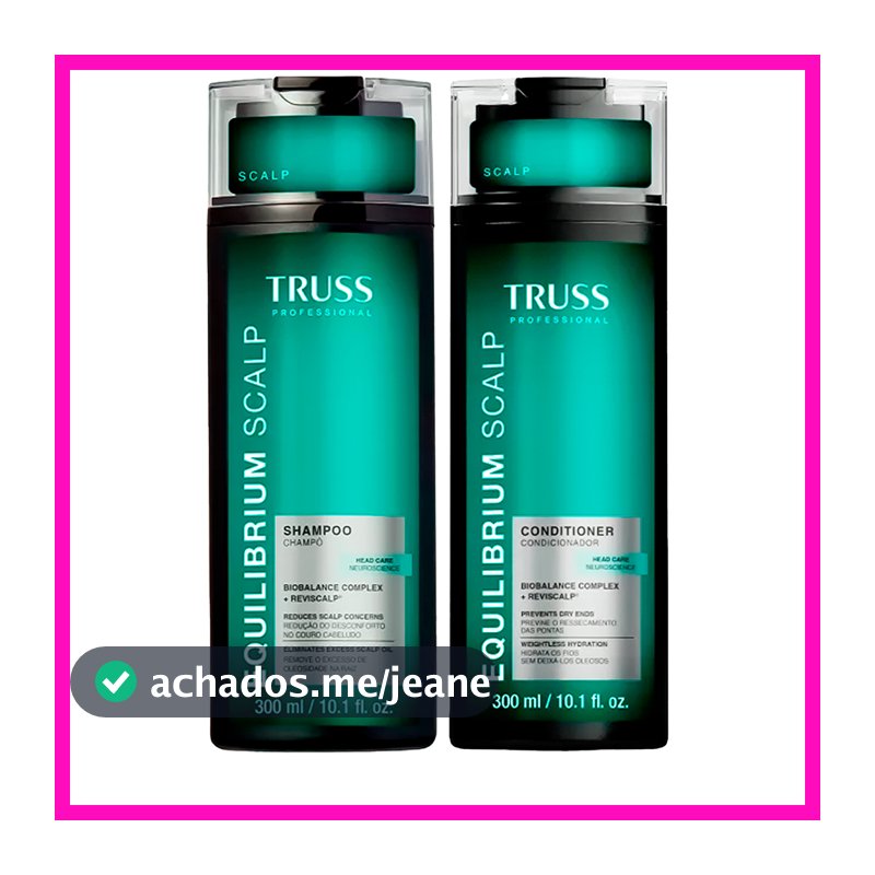 Truss Equilibrium Scalp Shampoo 300ml + Condicionador 300ml (2 Produtos)