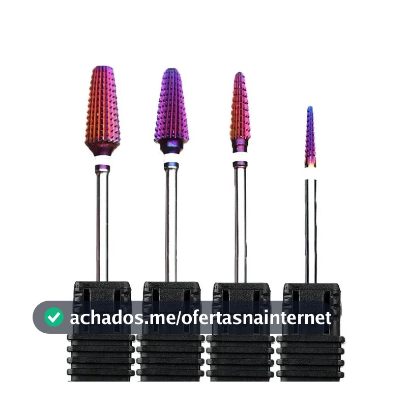 Broca Super Tungstênio kit 4 unidades 4x1 remocao acabamento curvatura limpeza