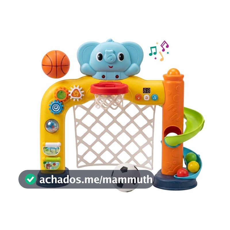 Brinquedo Trave De Futebol Infantil Interativa Musical Basquete Torre Bolinhas Chocalho Funny Maxi Baby