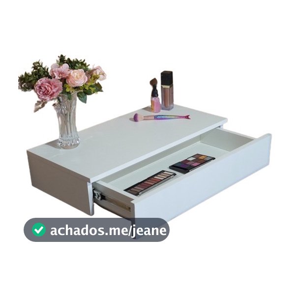 Gaveta Suspensa Penteadeira 60cm Em Mdf E Trilho Telescópico
