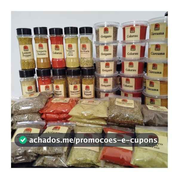 Kit com 20 Temperos e Condimentos Naturais em Sachês Sem conservantes Envio Rápido
