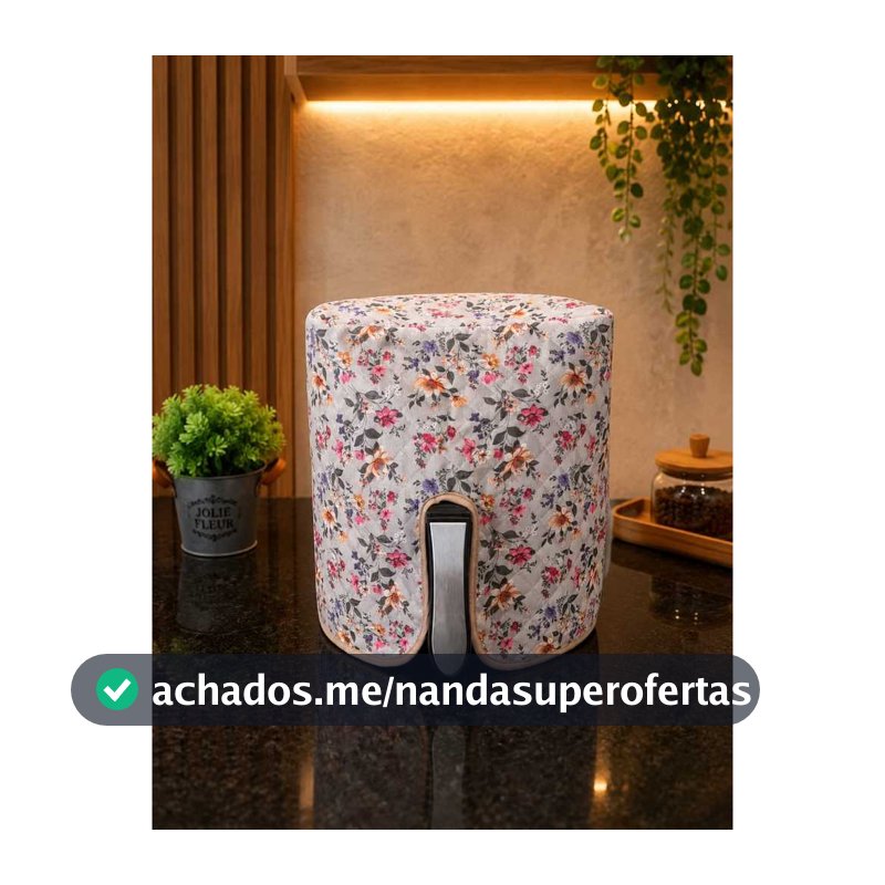 Capa Para Air Fryer Fritadeira Elétrica 4 a 4,5 e 12  Litros Tecido Impermeável