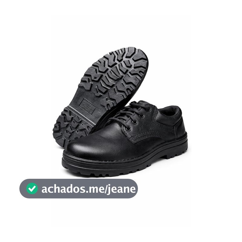 Sapato de Segurança em Couro com Bico de PVC Anti-Impacto | Resistência e Conforto no Trabalho