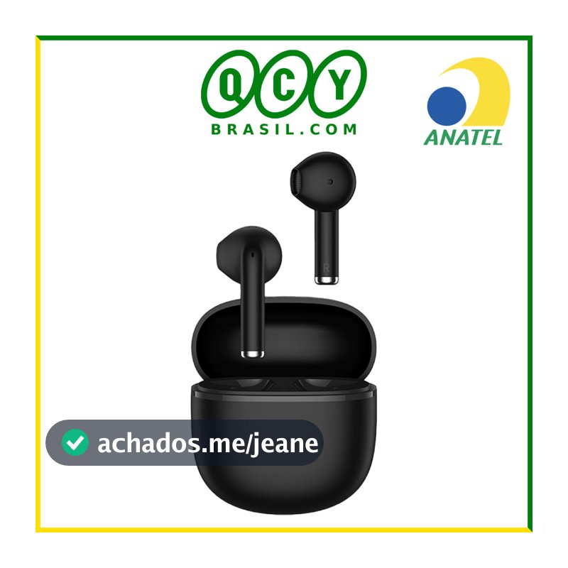 Fone de Ouvido QCY T29 Ailybuds Lite, Bluetooth 5.3, Proteção IPX4, 33h de Reprodução, Cancelamento ENC