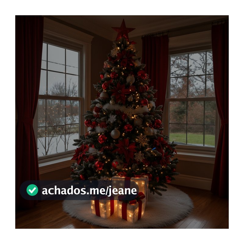 Kit 3 Caixas Natal Neve Presente Decoração Led Laço Luxuoso
