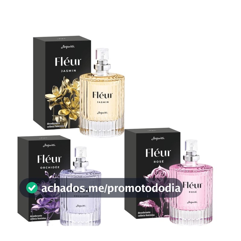 Combo Colônia Feminina Fléur ( 3 Itens ) - Jequiti