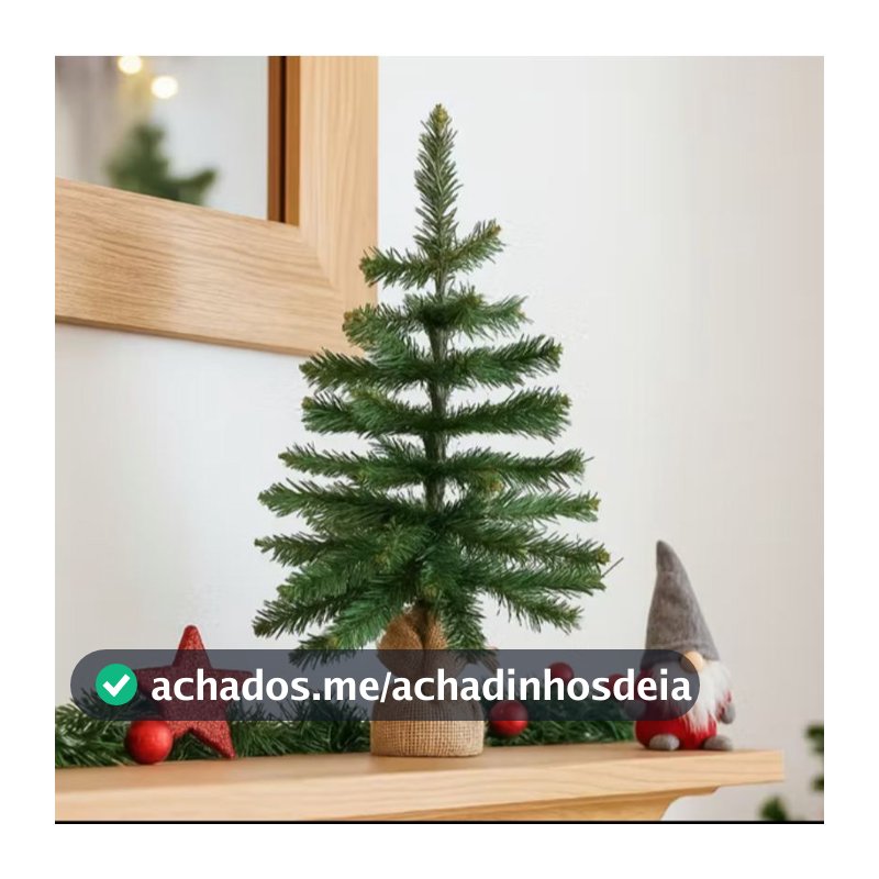 Arvore De Natal Pequena 60cm Mini Pinheiro Verde Escritório Mesa Galhos