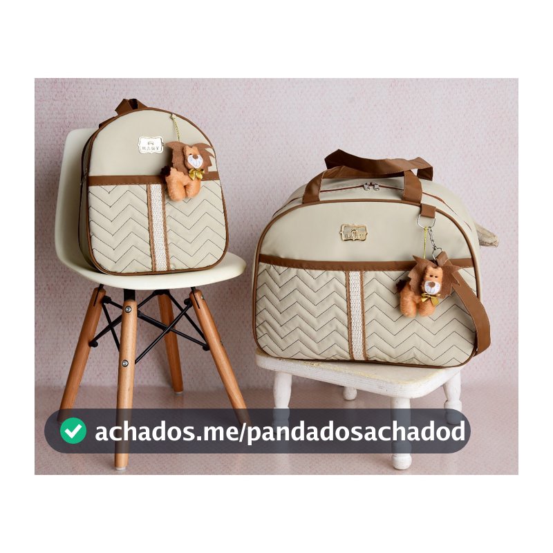 Kit Bolsa de Bebê 2 peças Mala Maternidade e Mochila de Passeio
