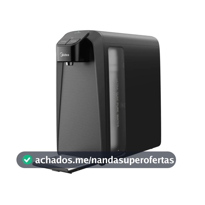 Purificador De Água Midea SlimPure Cinza Bivolt