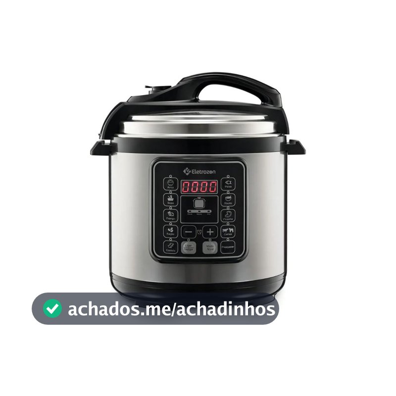 Eletrozon Panela de Pressão Elétrica 6 Litros Digital | Multifuncional, Timer e Alta Segurança