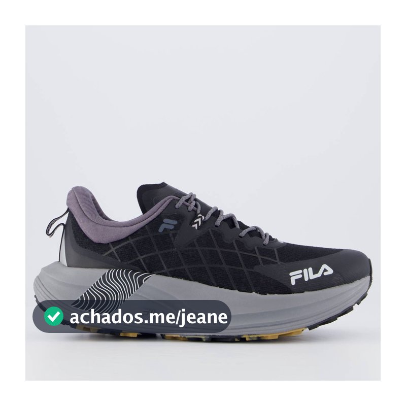 Tênis Fila Skytrail Preto e Cinza