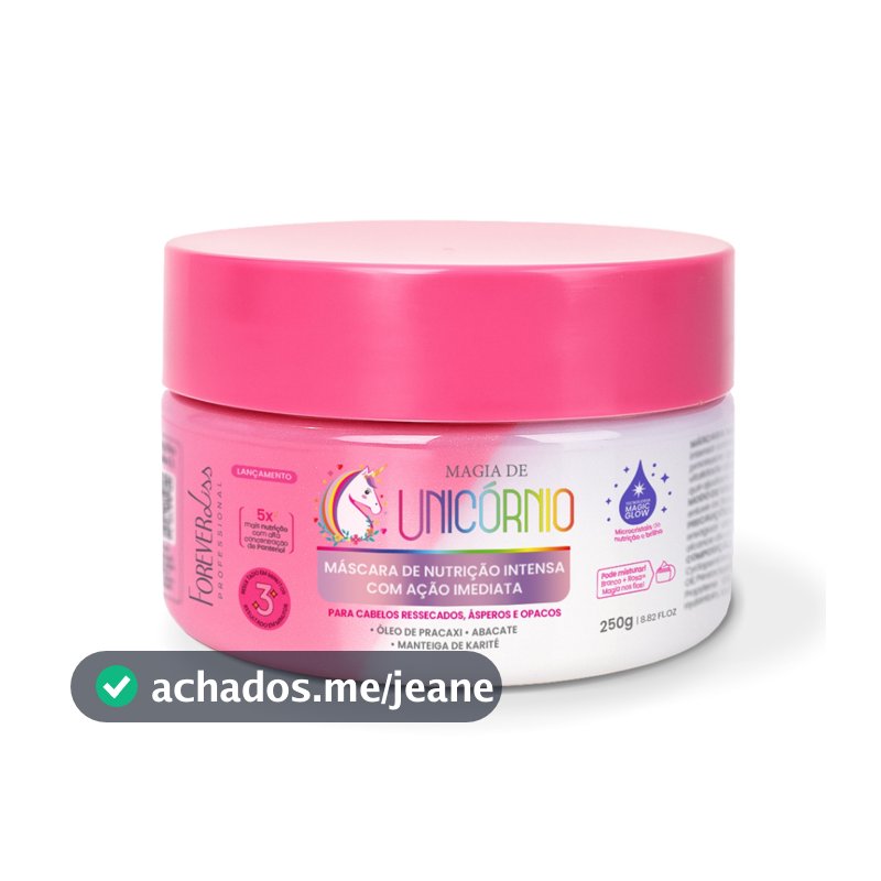 Máscara de Nutrição Intensa Magia de Unicórnio Forever Liss