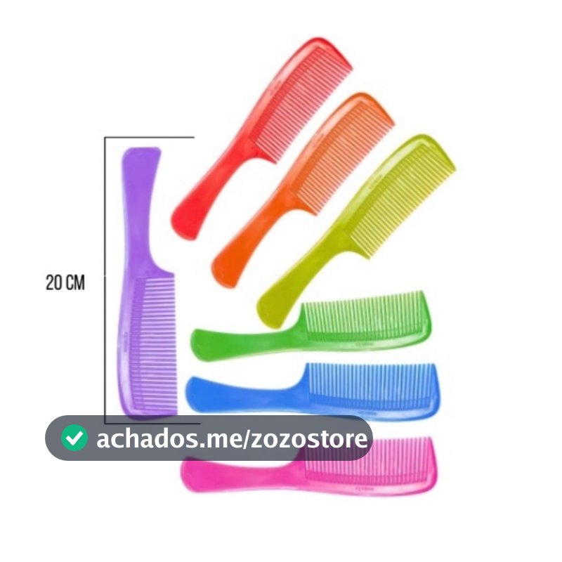 Kit 3, 6,12, 24 e 36 Pente Bonitão Unidades Ergonômico, Resistente Ideal para Uso Diário/Brindes