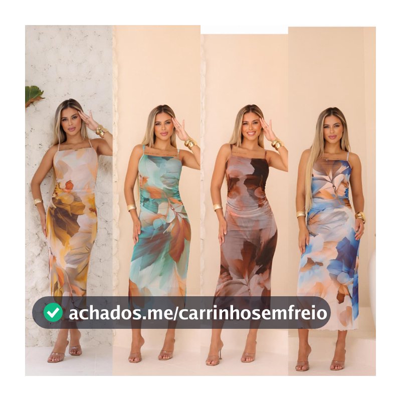 Vestido Femenino Tubinho Midi Drapeado nas Laterais De Silhueta Alça Fina Elegante Veraõ
