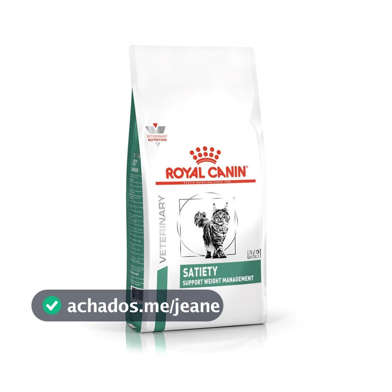 Ração Seca Veterinary Diet Satiety para Gatos com Excesso de Peso 1,5Kg Royal Canin
