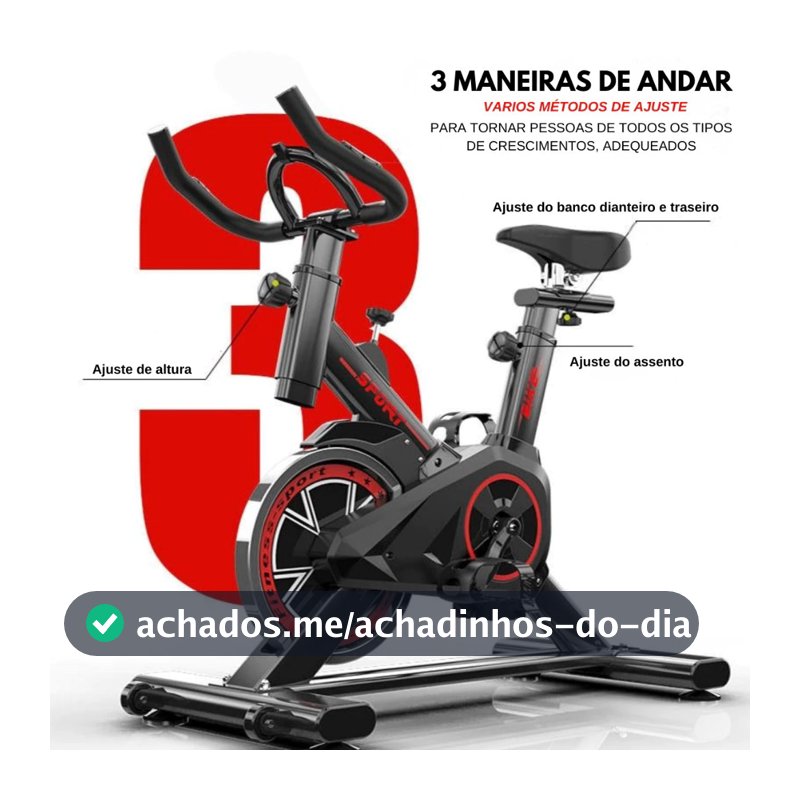 Bicicleta Bike Ergometrica Spinning Academia Fitness Profissional 120kg