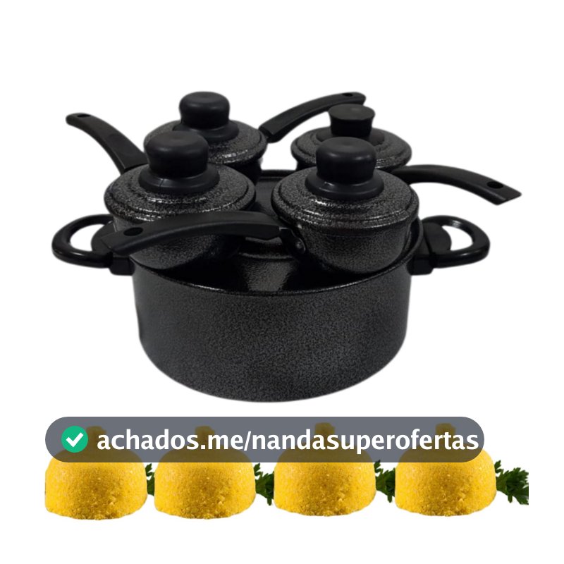 Cuscuzeira DRONE preta 4 em 1 a Original com 3 Tampões Inclusos
