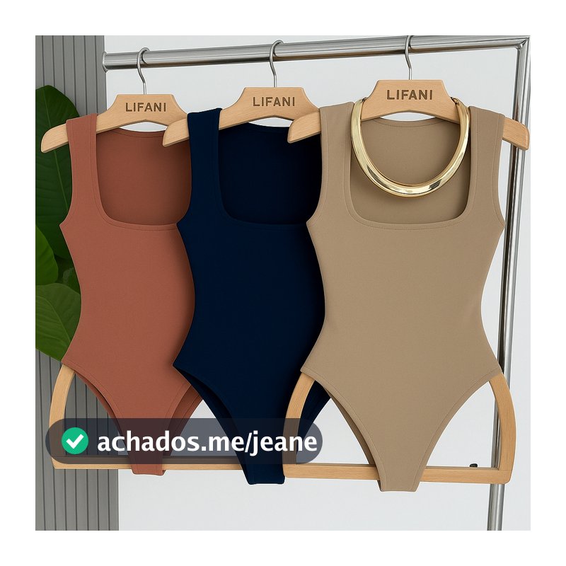 Body Feminino Quadrado Elegante Básico Forro Duplo Suplex Sem Manga Tendência promocional P M G GG