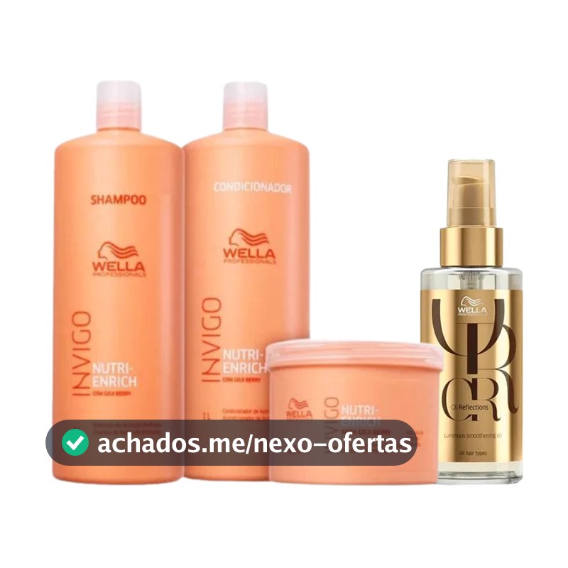 Kit Wella Professionals Invigo Nutri-Enrich Salon Care (4 Produtos)