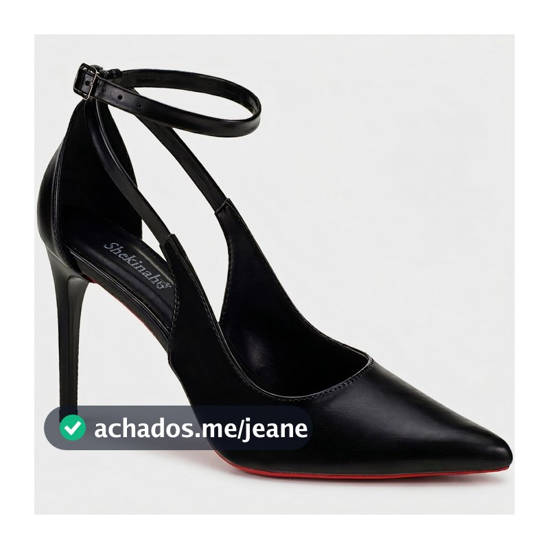 Scarpin Feminino Shekinah Salto Fino Sapato Sola Vermelha Agulha Stiletto Festa Lançamento