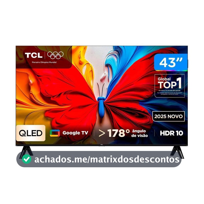 TV TCL Full HD QLED Google TV 2 HDMI