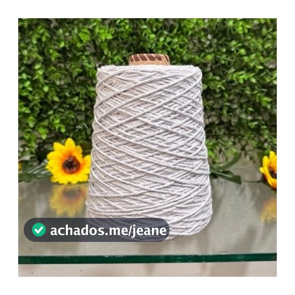 barbante fios carvalho 500g N°6 para crochê e artesanato
