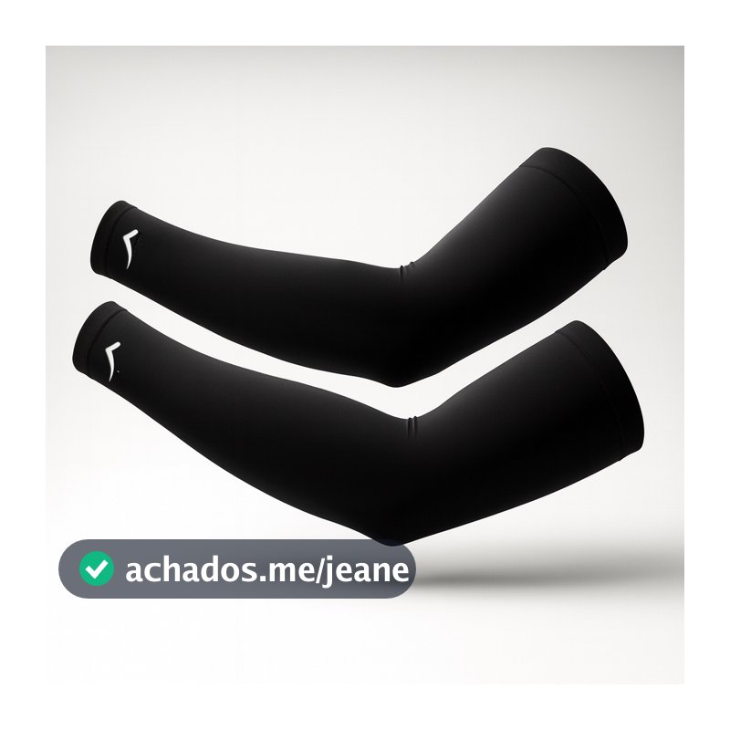 1 Par de Manguito Proteção Uv 45+ Braço Vôlei Basquete Futebol Triathlon Corrida Ciclismo Original Fenix