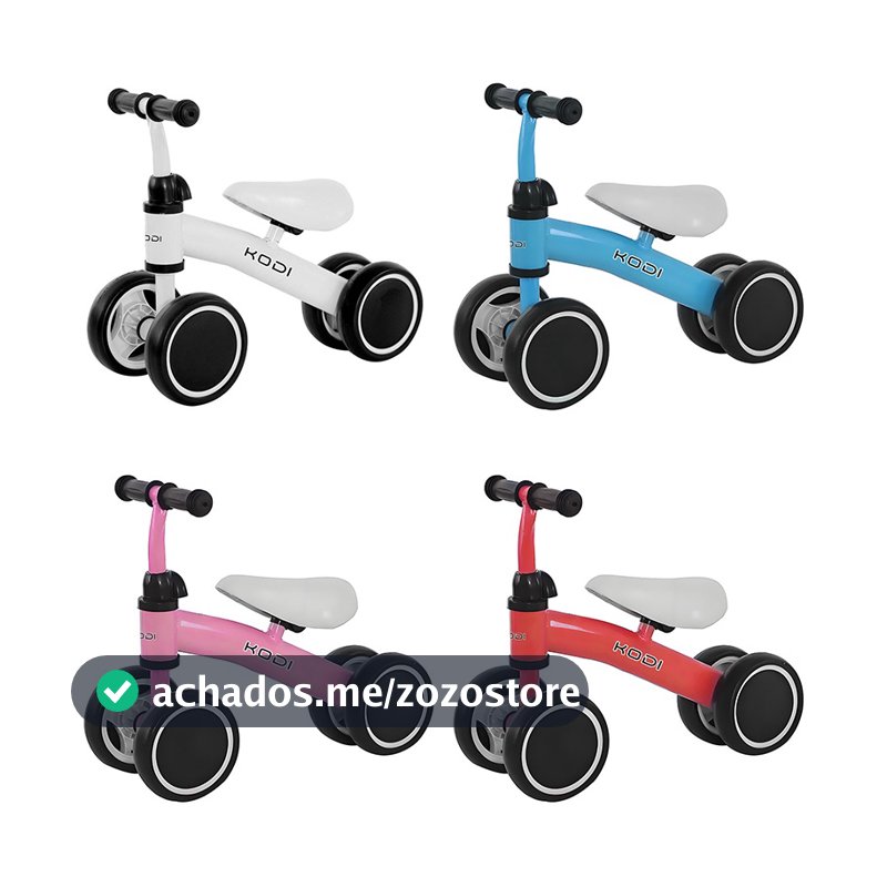 Andador/Bicicleta de Equilíbrio 4 Rodas Sem Pedal – Infantil, Estável e Seguro P14
