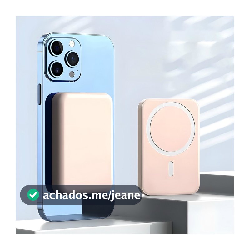 Bateria Portátil Powerbank Indução Para iPhone ALEX