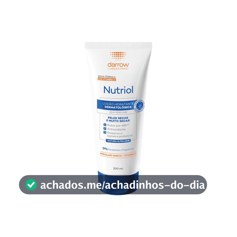 Darrow Nutriol Loção Hidratante Corporal Sem Perfume 200ml