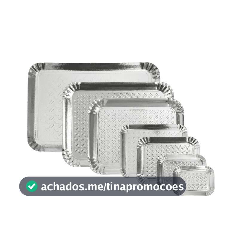 Bandeja Laminada 10 Unidades Diversos Tamanhos Bolo Brigadeiro Torta Doce Festa