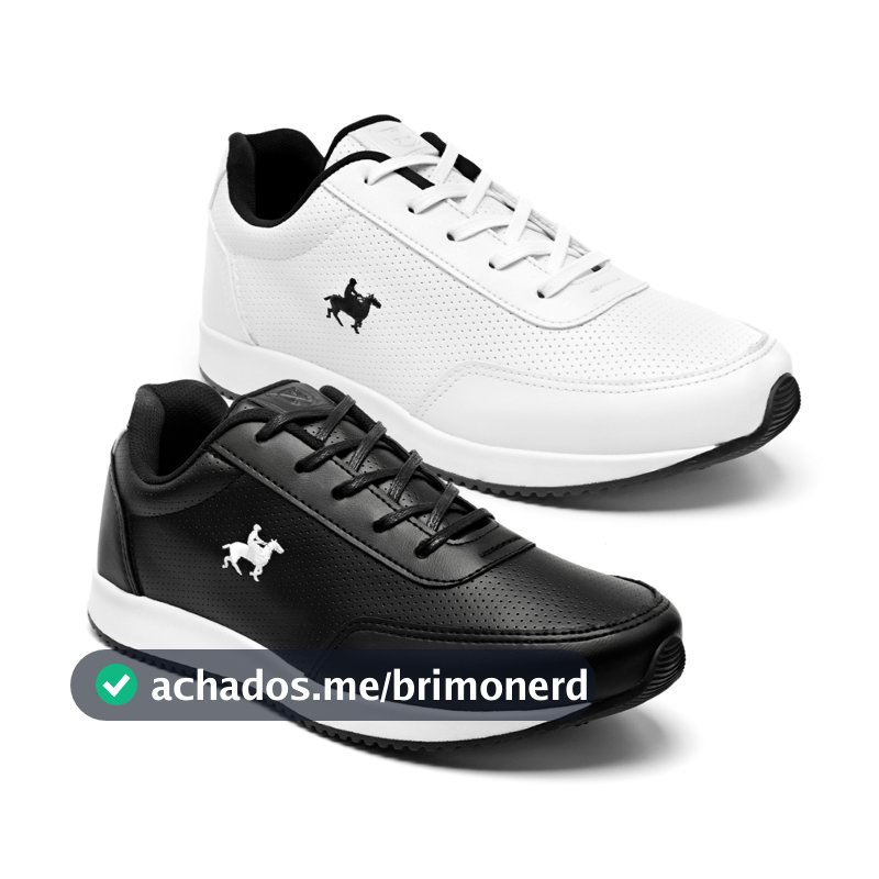 Kit 2 Tênis Masculino Polo Vili Madri Sapatenis Casual
