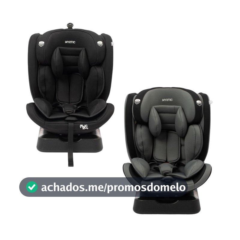 Cadeira de Carro Infantil Mystic Reclinável 165° Preto (SEM ISOFIX) Maxi Baby